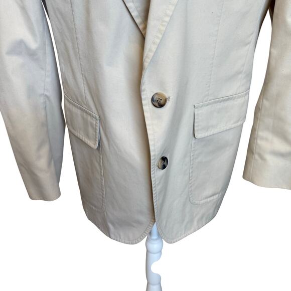 Vintage Gokeys Men's Blazer Size ? Tan Washable Classic Pockets Made in USA - Picture 3 of 12